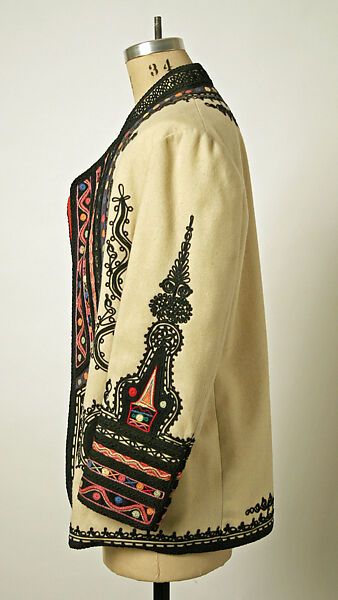 Coat, wool, silk, Romanian
