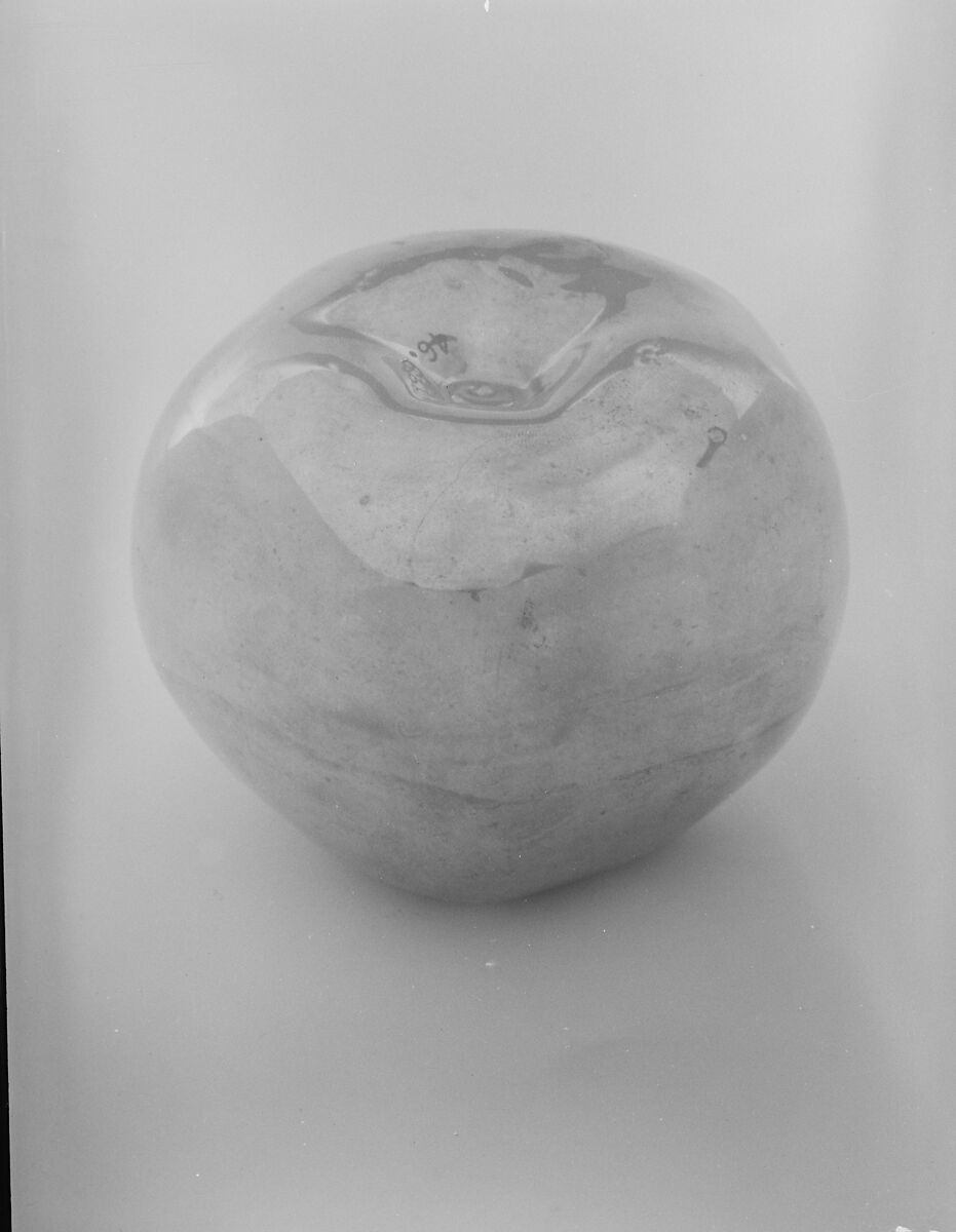 Figure of an Apple, Earthenware, lusterware, British (American market) 