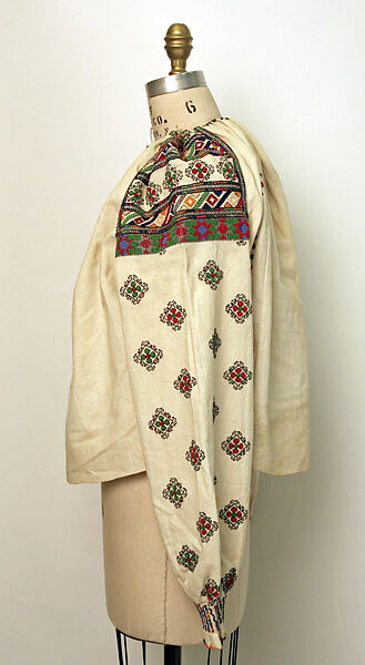 Blouse, cotton, glass, Romanian