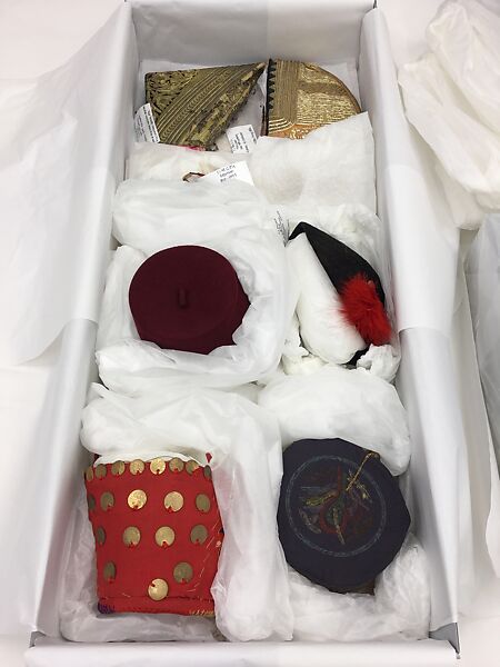 Ensemble, Cotton, silk, metal coins; embroidered