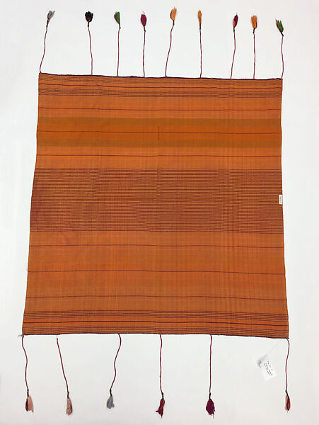 Ensemble, Cotton, silk, metal coins; embroidered