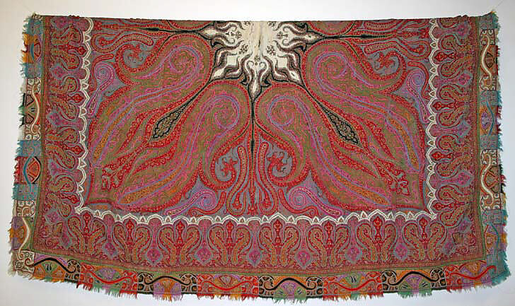 Shawl, wool, Indian 