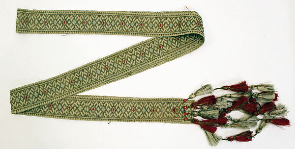 Ensemble, linen, wool, Romanian