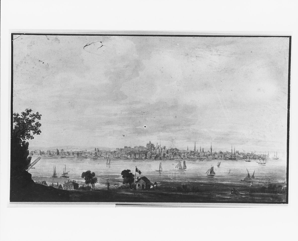 Albany, New York, Pavel Petrovich Svinin (1787/88–1839), Watercolor on off-white wove paper, American