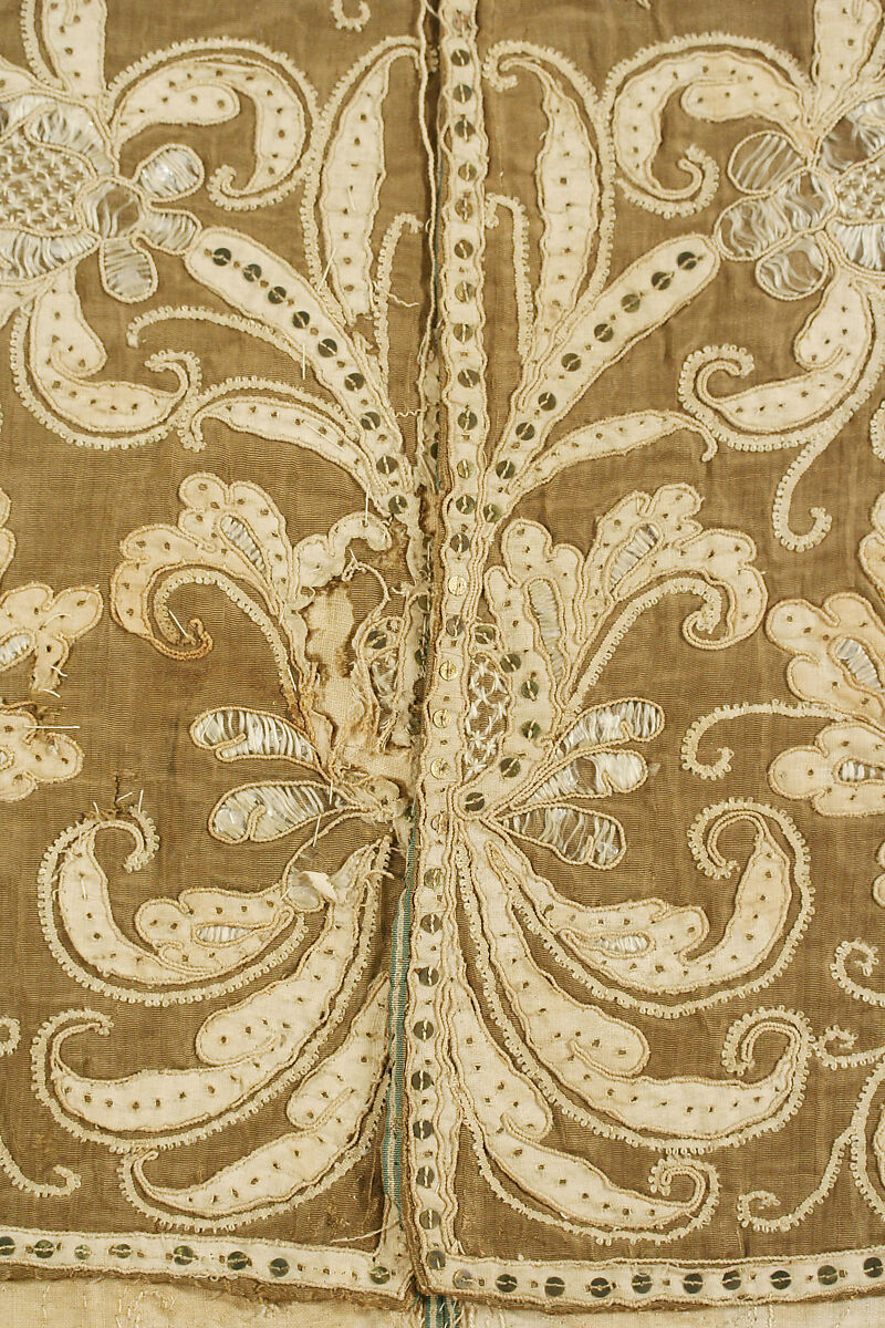 Cape, silk, linen, Spanish