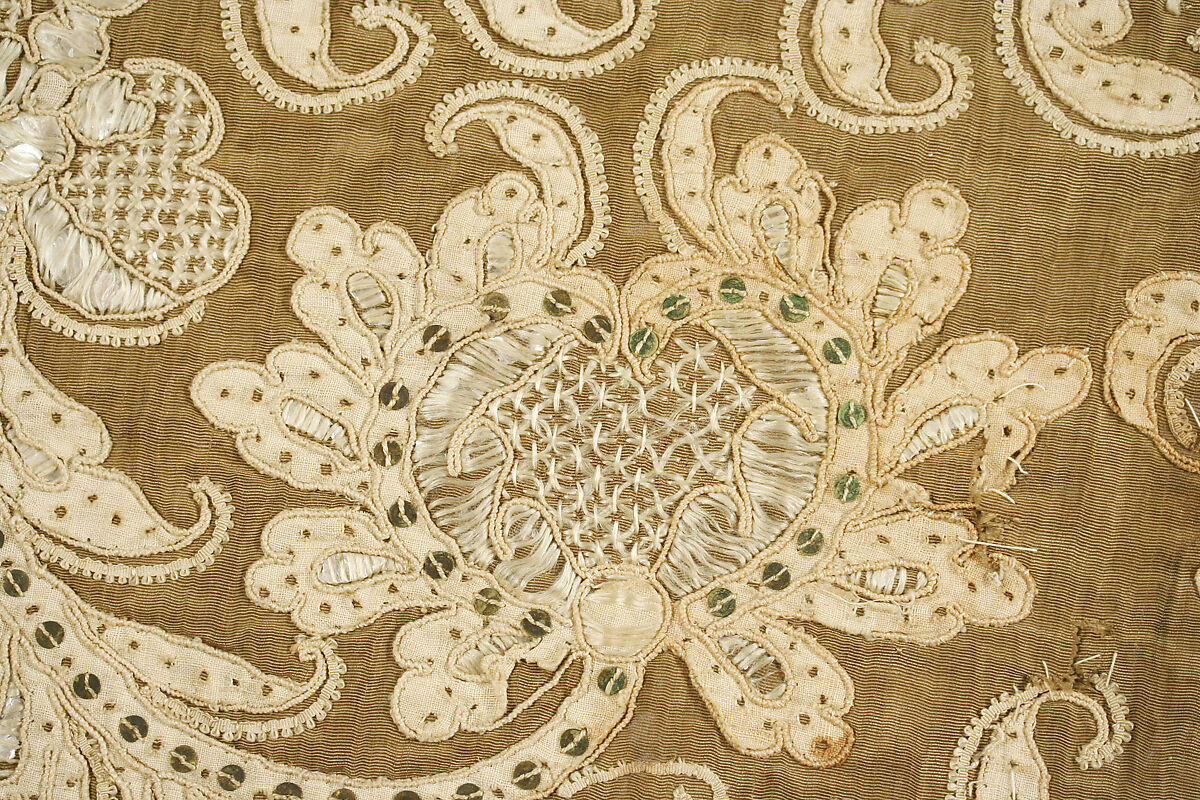 Cape, silk, linen, Spanish