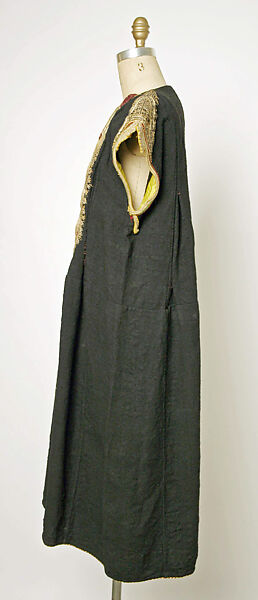 Tunic (Jebba), Wool, metal wrapped thread; embroidered