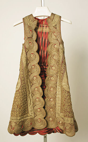 Coat, silk, metallic, Greek 