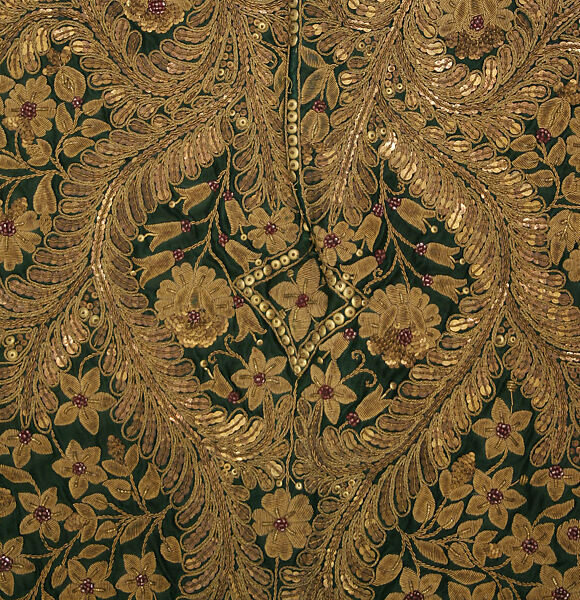 Cape, silk, metallic, Spanish