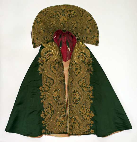 Cape, silk, metallic, Spanish 