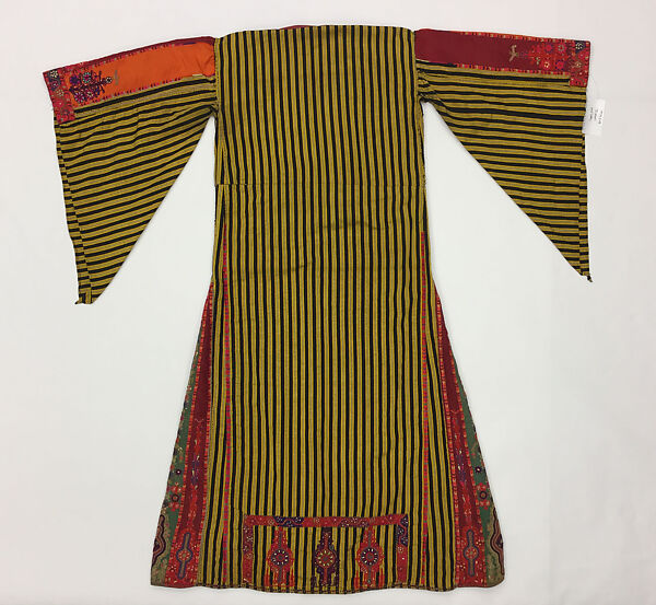 Wedding Dress, Silk, cotton; embroidered