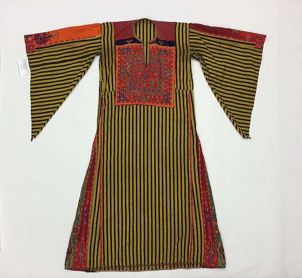 Wedding Dress, Silk, cotton; embroidered