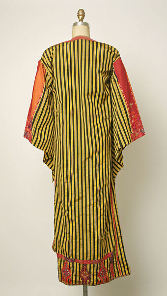 Wedding Dress, Silk, cotton; embroidered