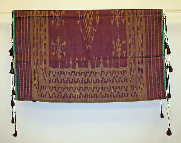 Kaffiyeh, Silk, metal wrapped thread; brocaded 