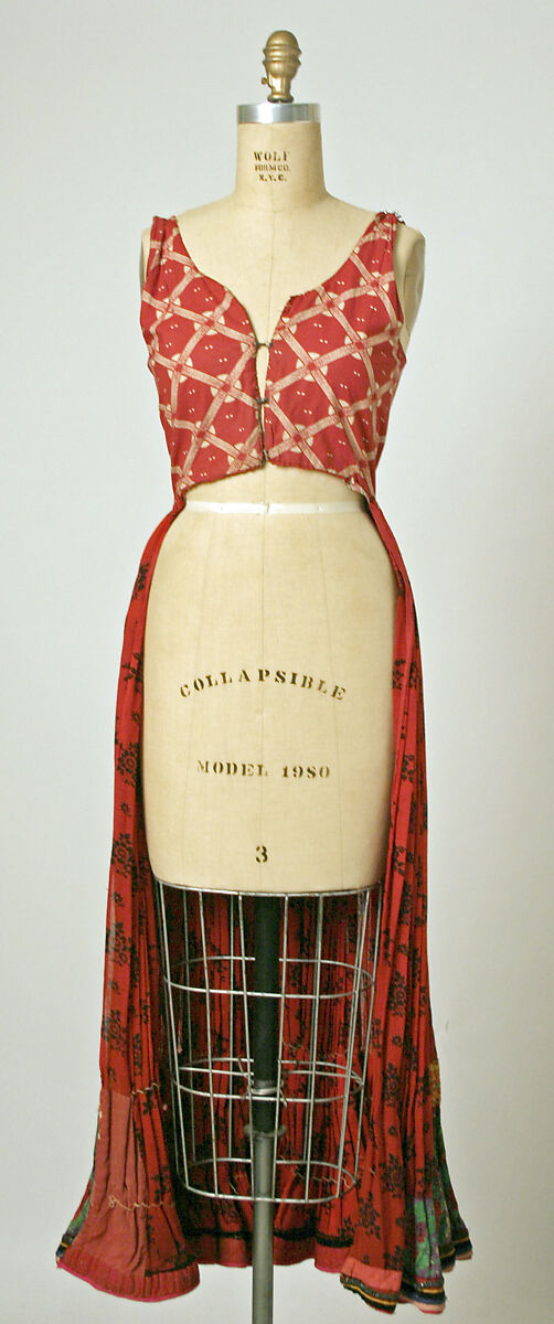 Ensemble, cotton, wool, Hungarian