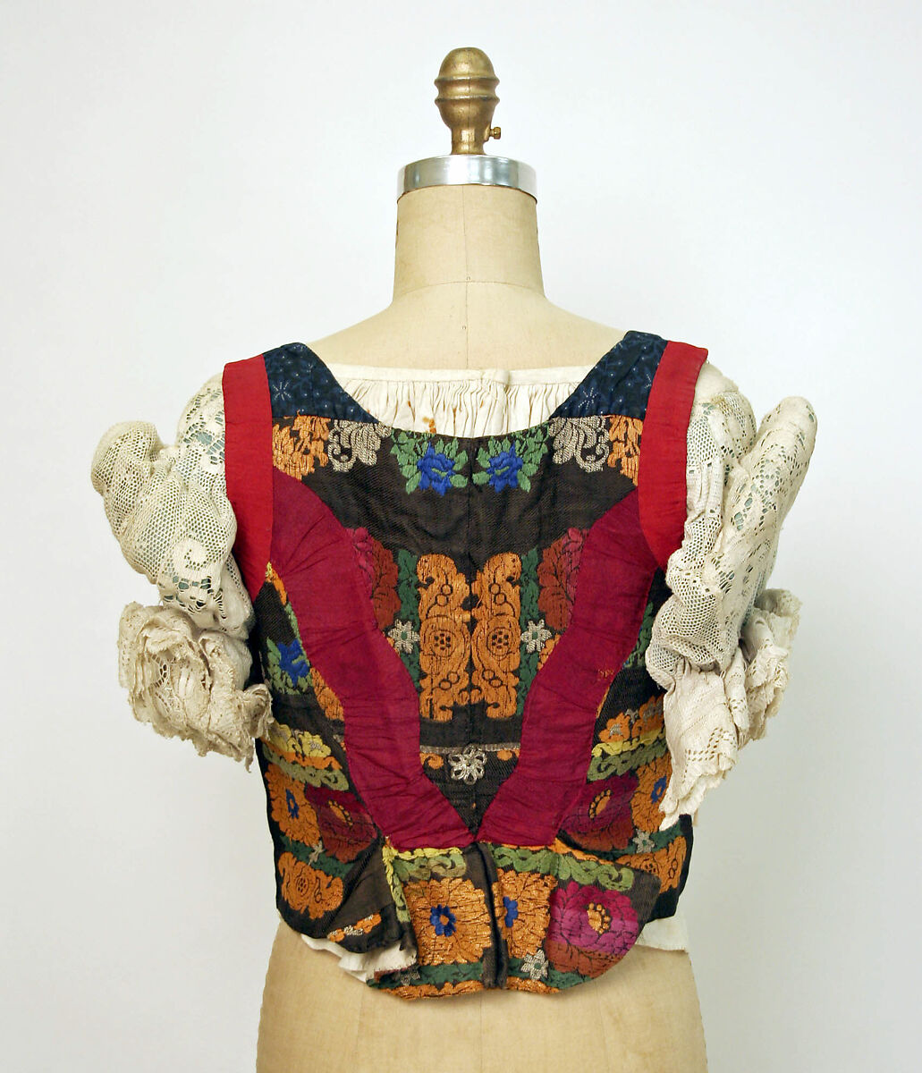 Ensemble, cotton, wool, Hungarian