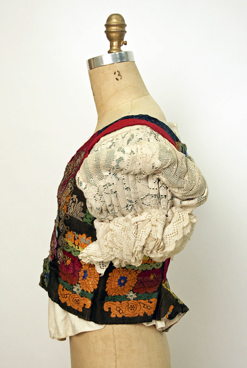 Ensemble, cotton, wool, Hungarian
