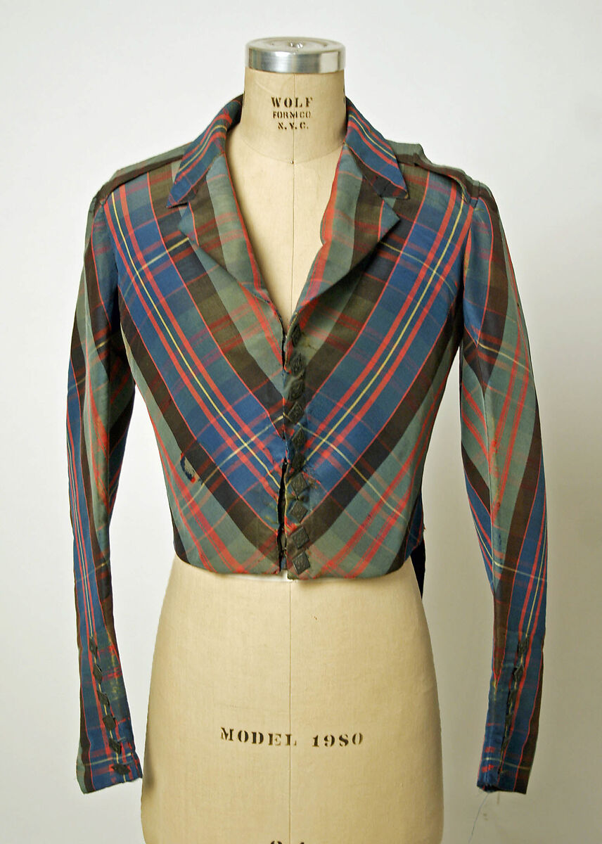 Ensemble, silk, wool, Scottish 