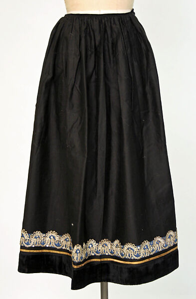 Ensemble, wool, silk, French, Brittany