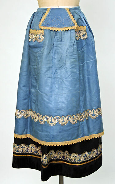 Ensemble, wool, silk, French, Brittany