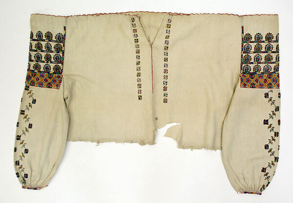 Blouse, cotton, Romanian 