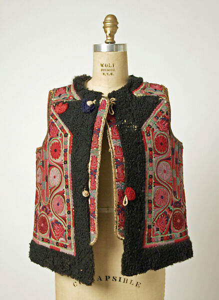 Jacket, leather, wool, Romanian 