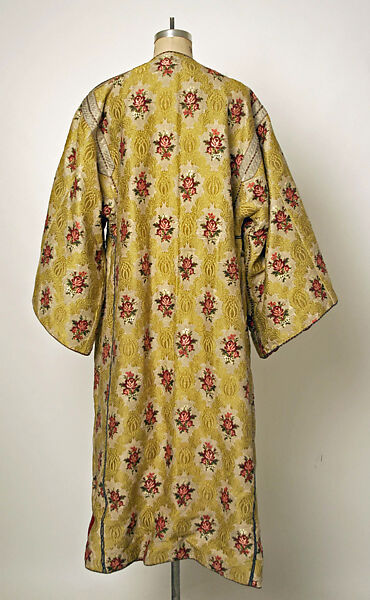 Kaftan, Metal wrapped thread; brocaded