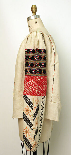 Blouse, linen, European, Eastern