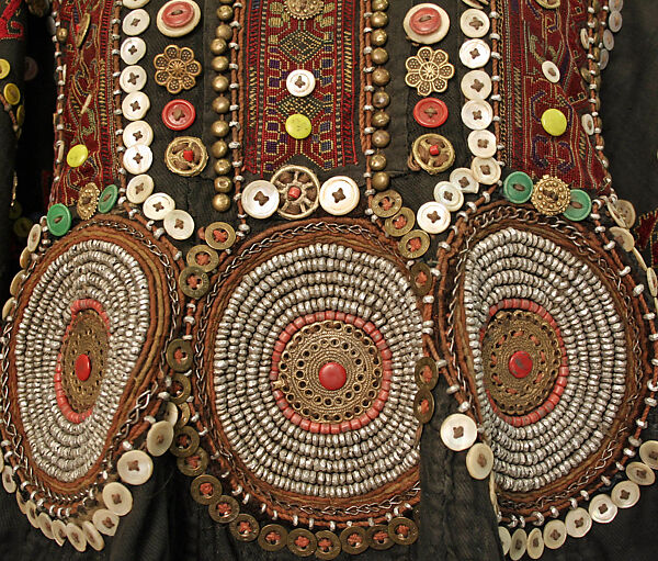 Wedding Tunic, Cotton, metal, synthetics; embroidered