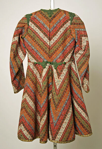 Jacket, Wool, metallic ribbon, cord, velvet; brocaded