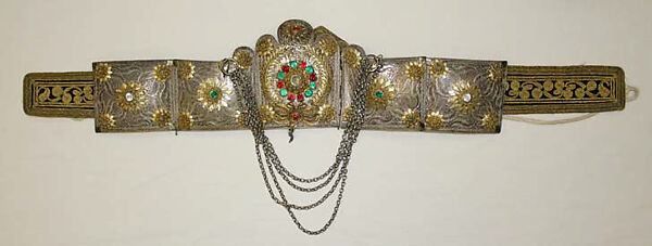 Ensemble, cotton, silk, Romanian