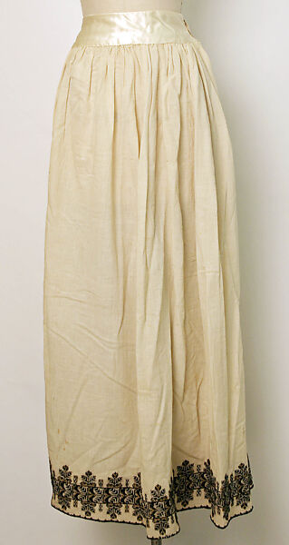 Ensemble, cotton, silk, Romanian