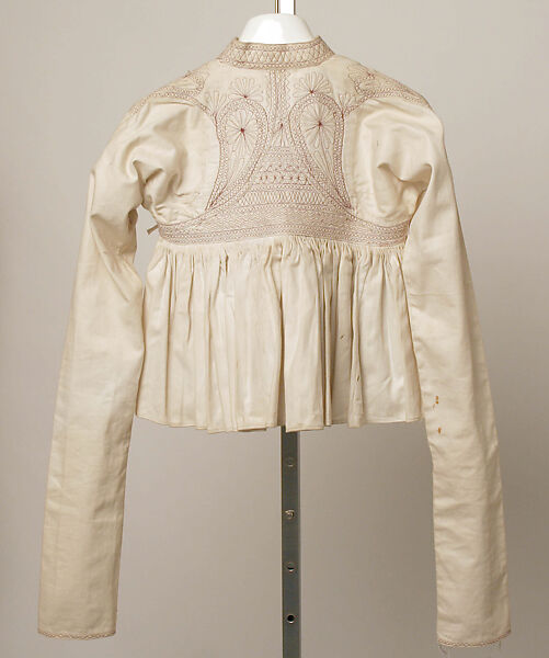 Blouse, Cotton; embroidered