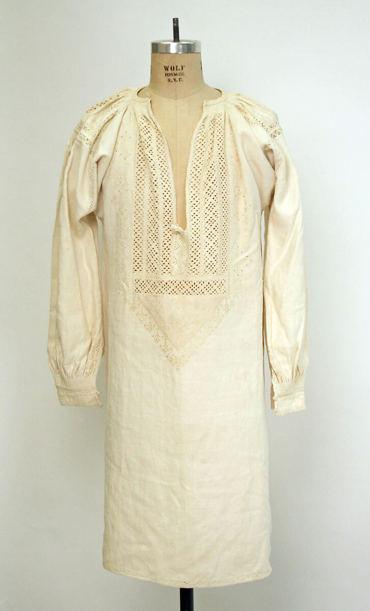 Wedding ensemble, linen, Spanish 