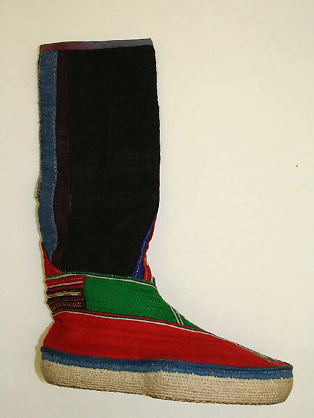 Boots, wool, Tibet 
