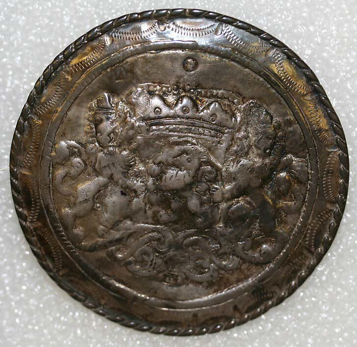 Button, silver, European