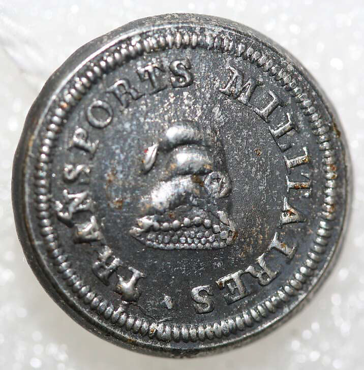 Button, wood, bone, metal, French