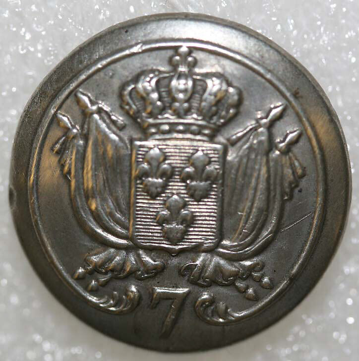 Button, wood, bone, metal, French