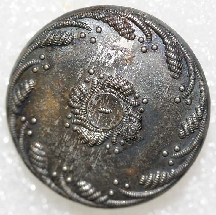 Button, wood, bone, metal, French