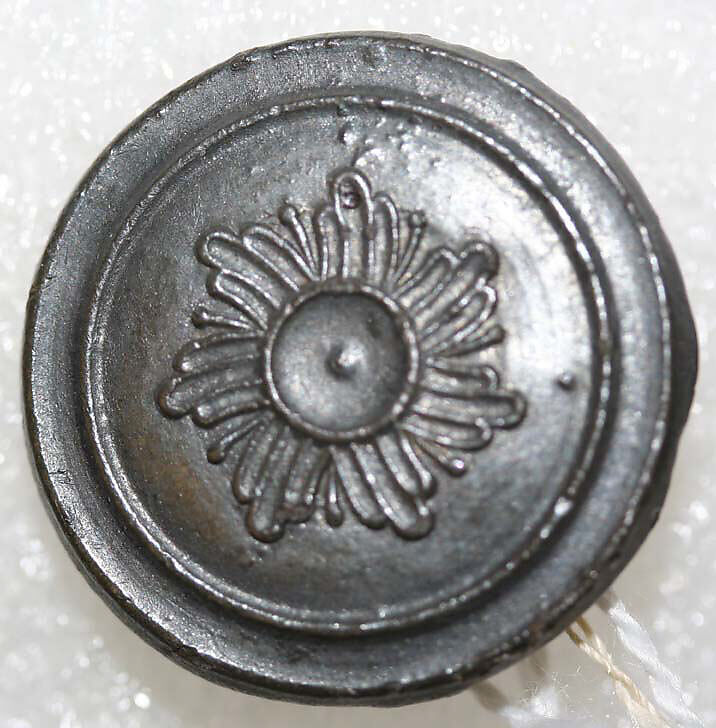 Button, wood, bone, metal, French