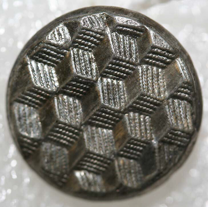 Button, wood, bone, metal, French