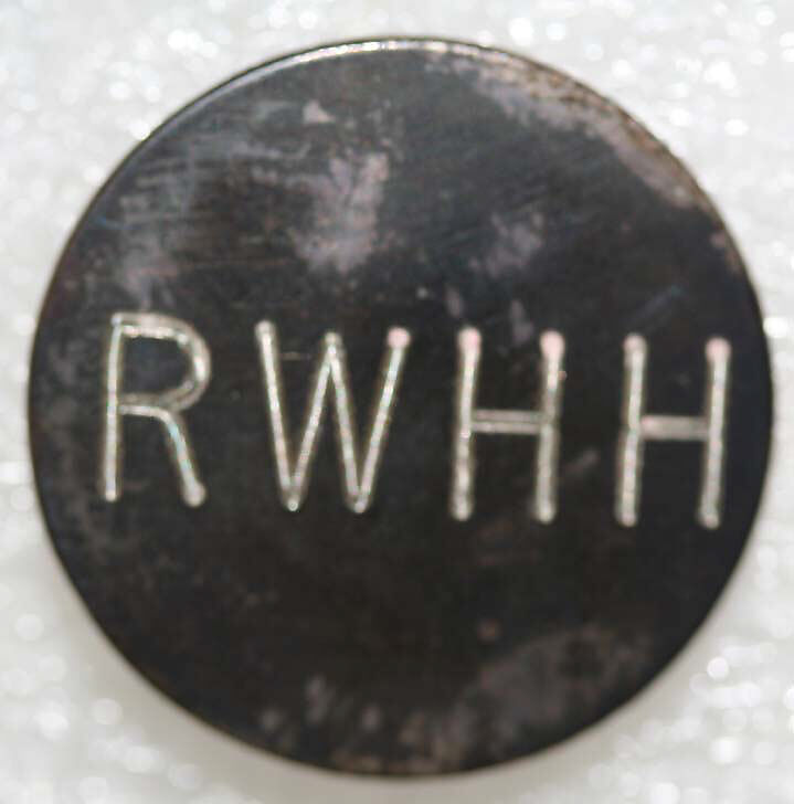 Button, metal, British
