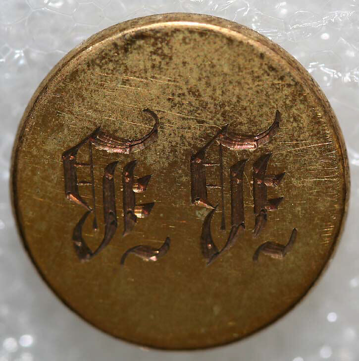 Button, metal, British