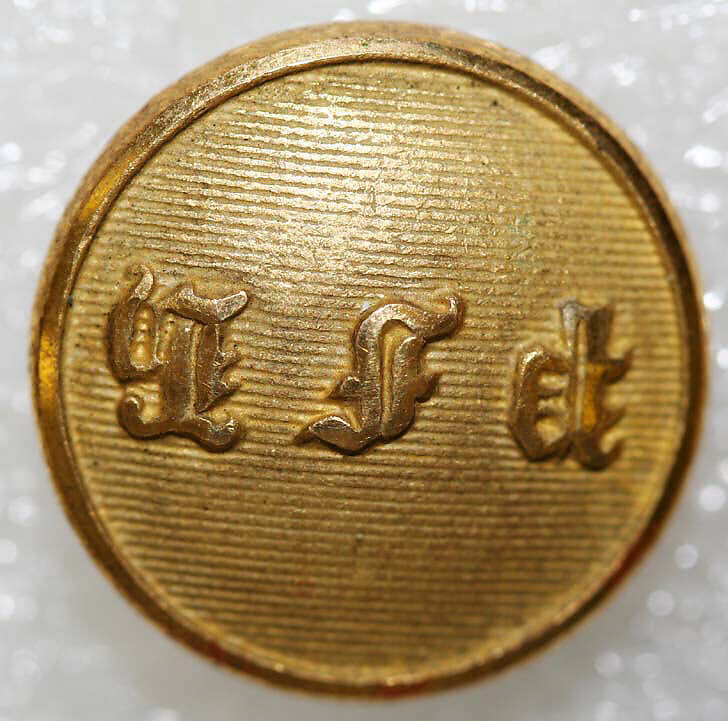 Button, metal, British