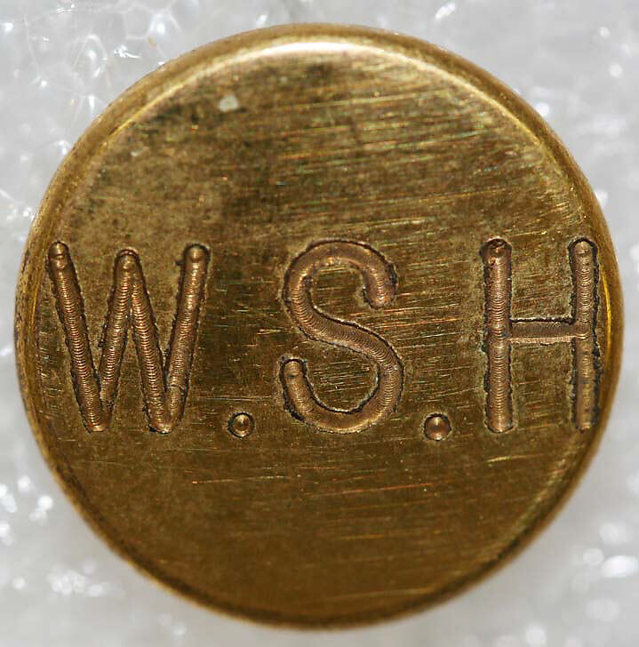 Button, metal, British