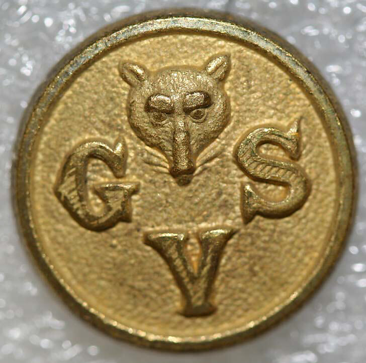 Button, metal, British