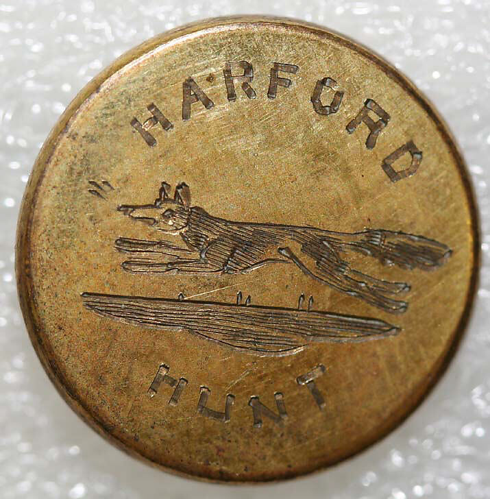 Button, metal, British