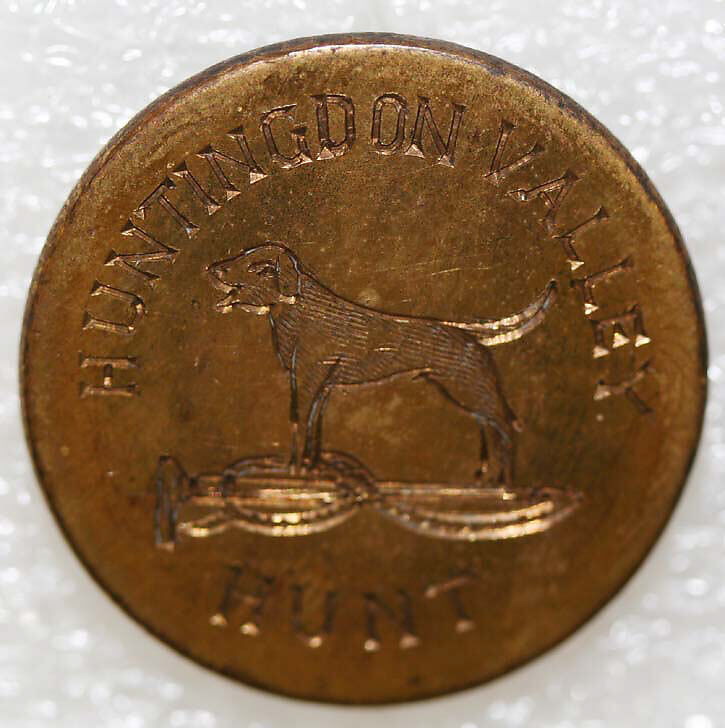 Button, metal, British