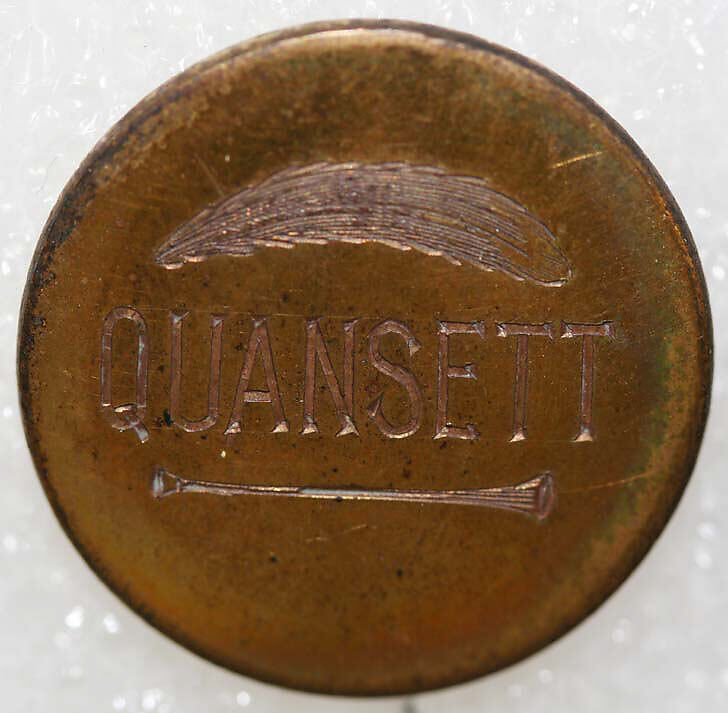 Button, metal, British