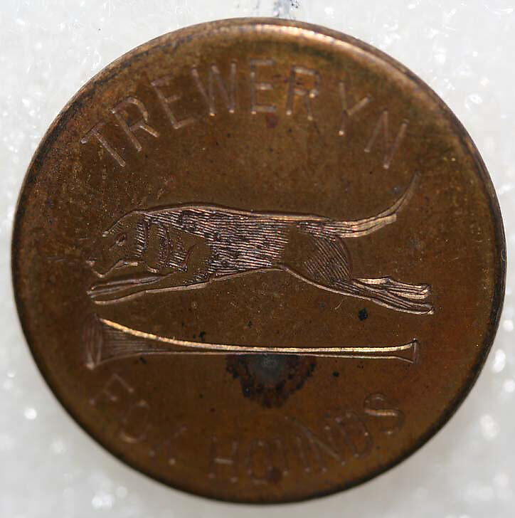 Button, metal, British